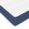 vidaXL Boxspringbett mit Matratze Blau 140x200 cm Stoff