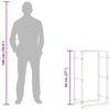 vidaXL Brennholzregal 50x28x94 cm Edelstahl