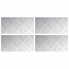 vidaXL Treppe Tritt 4 stk. 40 x 20 cm Silber Aluminium Rechtwinklig