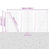 vidaXL Zaunpfosten Grau 50 x 1,4 m (50 mm Maschenweite) Stahl und PVC