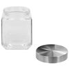 vidaXL Vorratsgl&auml;ser mit Silbernem Deckel 6 Stk. 1200 ml