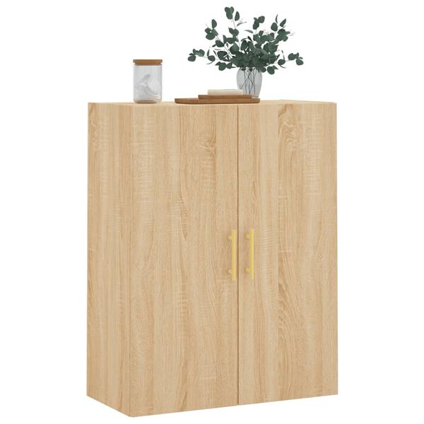 vidaXL Wandschrank Sonoma-Eiche 69,5x34x90 cm