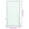 vidaXL Anh&auml;ngernetz mit Gummiseil Gr&uuml;n 8x3,5 m PP