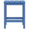 vidaXL Adirondack-Gartentisch Meeresblau 38x38x46 cm HDPE