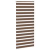 vidaXL Doppelrollo Braun 110x200 cm Stoffbreite 105,9 cm Polyester