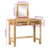 vidaXL Schminktisch Braun 100 x 40 x 120 cm Massivholz Mango