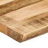vidaXL Tischplatte mit Baumkante 160x40x3,8 cm Raues Mango Massivholz