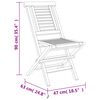 vidaXL 7-tlg. Garten-Essgruppe Massivholz Teak