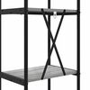 vidaXL B&uuml;cherregal Graues Sonoma 40 x 30 x 146 cm Holzwerkstoff