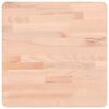 vidaXL Tischplatte 40x40x2,5 cm Quadratisch Massivholz Buche