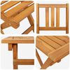 vidaXL Garten Bistro Set 5 pcs Braun Massivholz Akazie