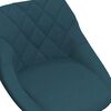 vidaXL Esszimmerst&uuml;hle 2 Stk. Drehbar Blau Samt