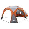 vidaXL Seitenzelt mit Dach Grau und Orange 410 x 410 x 250 cm