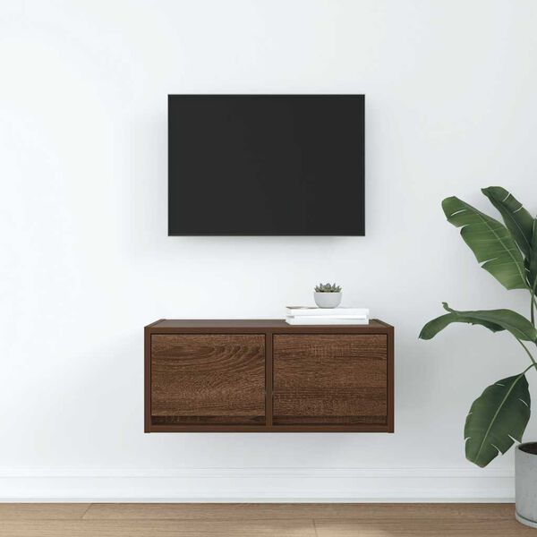 vidaXL TV-Schrank Braun Eichen-Optik 60x31x25,5 cm Holzwerkstoff