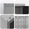 vidaXL Arbeitsschrankset mit Schubladen 10 pcs Schwarz und Grau