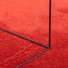 vidaXL Teppich OVIEDO Kurzflor Rot &Oslash; 240 cm
