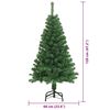 vidaXL K&uuml;nstlicher Weihnachtsbaum mit 150 LEDs mit St&auml;nder Gr&uuml;n 120 cm