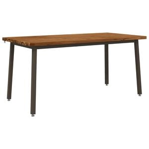 vidaXL Quadratischer Esstisch 160 x 70 x 75 cm Massivholz Akazie Natur