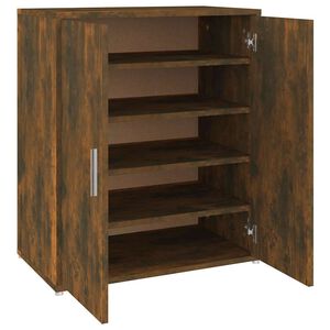 vidaXL Schuhschrank R&auml;uchereiche 60x35x70 cm Holzwerkstoff
