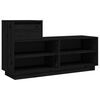 vidaXL Schuhregal Schwarz 110x34x61 cm Massivholz Kiefer