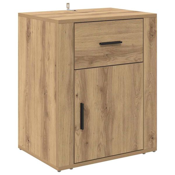vidaXL Nachttisch Artisan-Eiche 35 x 50 x 60 cm Holzwerkstoff