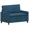 vidaXL Sofa Blau 126 x 81 x 87,5 cm Samt