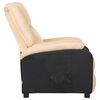vidaXL Relaxsessel Creme Kunstleder und Stoff