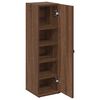 vidaXL Badezimmerschrank mit Rollenhalter Braun Eichen-Optik