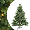 vidaXL K&uuml;nstlicher Weihnachtsbaum mit 150 LEDs Gr&uuml;n 120 cm PE und PVC