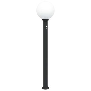 vidaXL Pollerleuchte mit Sensor 120 cm Schwarz IP44