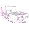 vidaXL Bettrahmen Ger&auml;ucherte Eiche 135 x 190 cm Holzwerkstoff