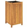 vidaXL Pflanzk&uuml;bel mit Einlage 42x42x75 cm Massivholz Akazie