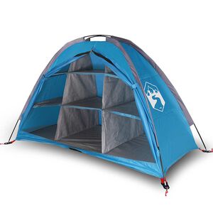 vidaXL Camping-Organizer-Zelt 9 F&auml;cher Blau Wasserdicht