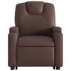 vidaXL Massagesessel mit Aufstehhilfe Braun Kunstleder
