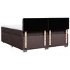 vidaXL Boxspringbett mit Matratze Dunkelbraun 180x200 cm Stoff