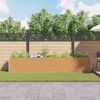 vidaXL Hochbeet Hellbraun 390 x 50 x 68 cm Verzinkter Stahl