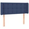 vidaXL LED Kopfteil Blau 83x16x78/88 cm Stoff