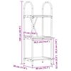 vidaXL B&uuml;cherregal Ger&auml;ucherte Eiche 40 x 30 x 109 cm Holzwerkstoff