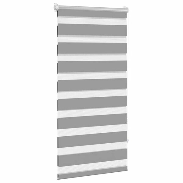 vidaXL Doppelrollo Seitenzug 80 x 150 cm grau