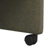 vidaXL Esszimmerst&uuml;hle mit Rollen 2 pcs Armeegr&uuml;n 57 x 66 x 94 cm