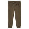 Kinder-Trainingshose Khaki Melange 128