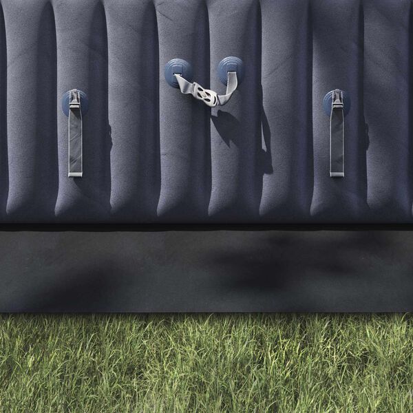vidaXL Bodenfolie f&uuml;r Pools Schwarz 750 x 372 x 0,1 cm Vliesstoff