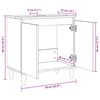 vidaXL Waschbeckenunterschrank Sonoma-Eiche 58x33x60 cm Holzwerkstoff