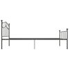 vidaXL Bettgestell Grau Metall 100 &times; 200 cm