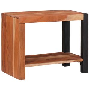vidaXL B&uuml;cherregal Braun 50 x 30 x 40 cm Massivholz Akazie