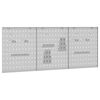vidaXL Werkzeugwandpaneel 3 pcs Grau 150 x 1 x 60 cm