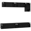 vidaXL TV-Schrankset 5 pcs Schwarz Eichen-Optik Holzwerkstoff