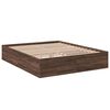 vidaXL Bettgestell Braun Eichen-Optik 160x200 cm Holzwerkstoff
