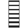 vidaXL B&uuml;cherregal mit Regal Schwarz 80 x 30 x 198 cm Holzwerkstoff