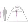 vidaXL Kuppel-Familienzelt 6 Personen Grün Wasserdicht